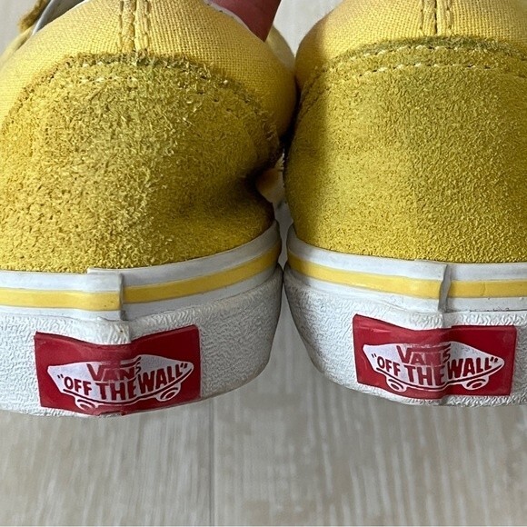 Kids Mustard Yellow White Vans size 2 - Picture 7 of 9